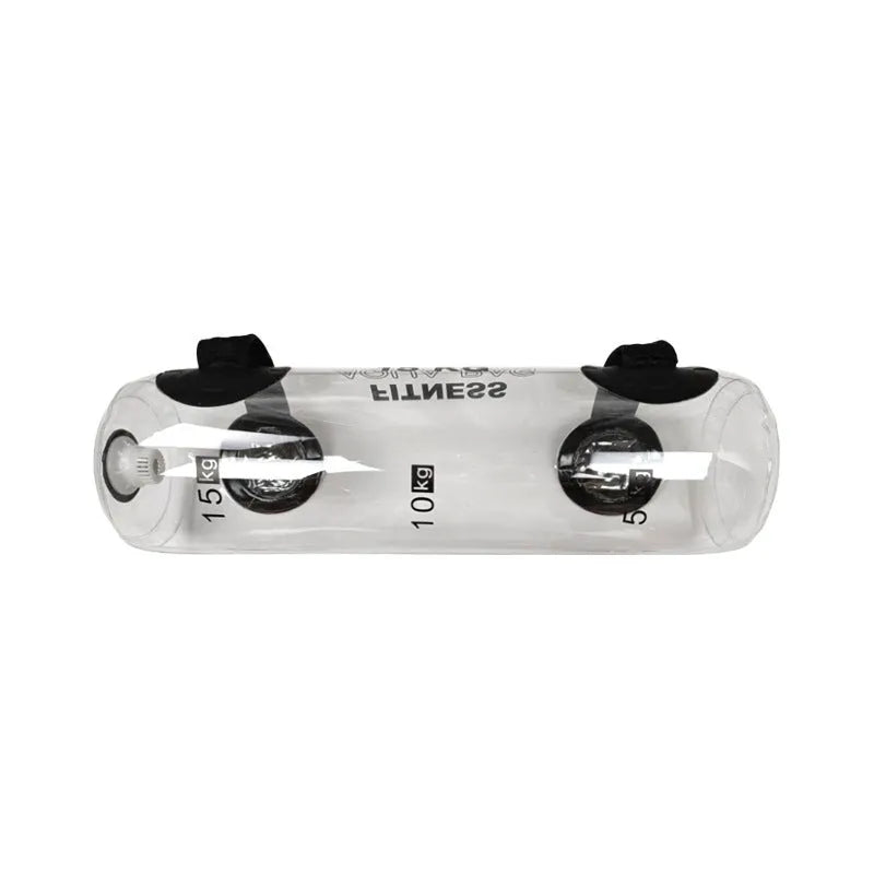Transparent PVC inflatable water bag dumbbell for adjustable strength training