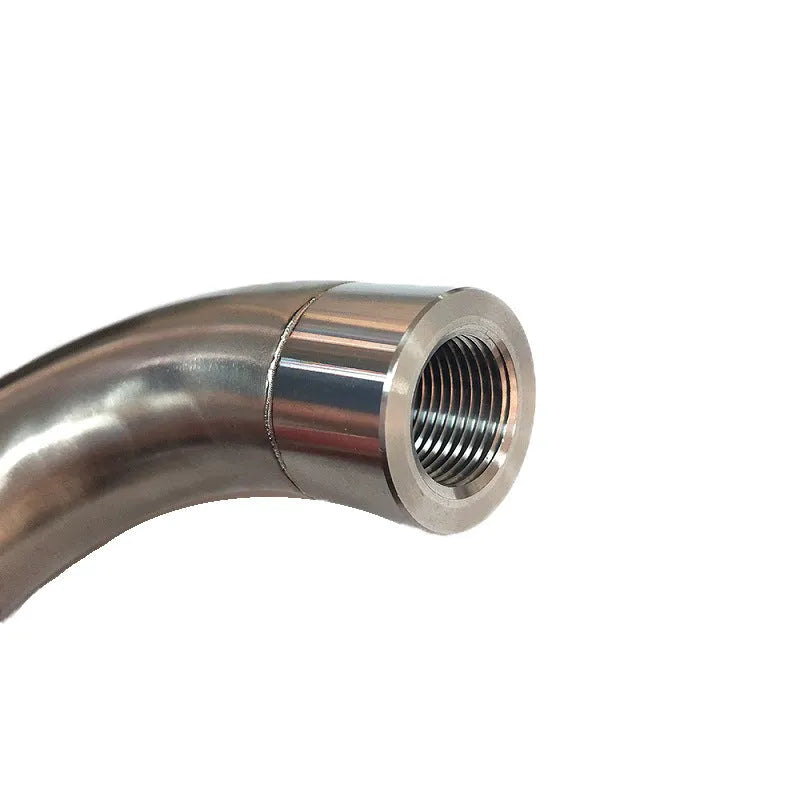 M18×1.5 automotive temperature sensor adapter with gas flow cross-over valve