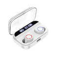 Black X11 Bluetooth wireless earbuds with charging case and six silicone ear tips