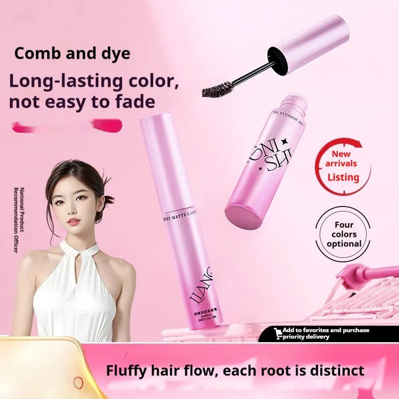 Dual-use eyebrow cream and powder cosmetic in a pot with 4.5g net content.