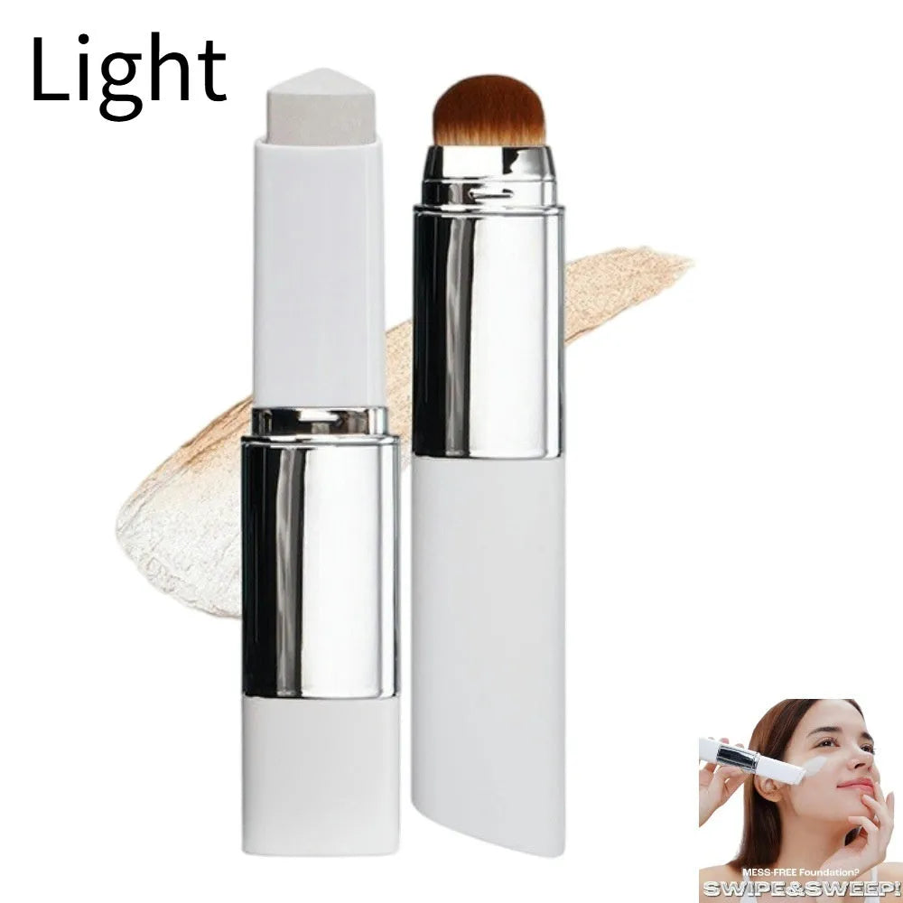 Cream stick foundation with removable brush head in light colour 13g size