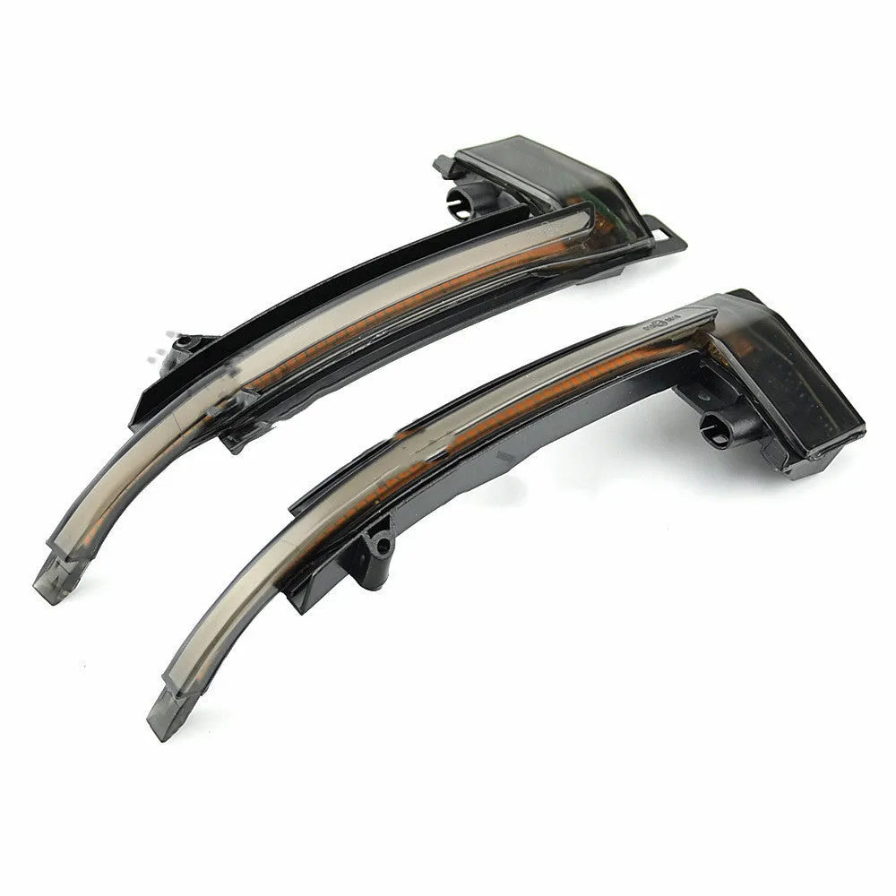 Dynamic LED mirror turn signals for Audi B8 and B8.5 models in black and white options