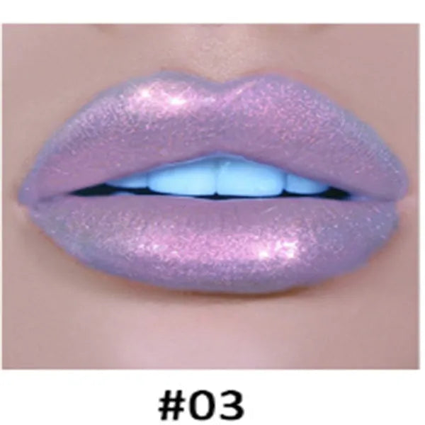 Polarized lip gloss in multiple shades with high-shine finish and wand applicator