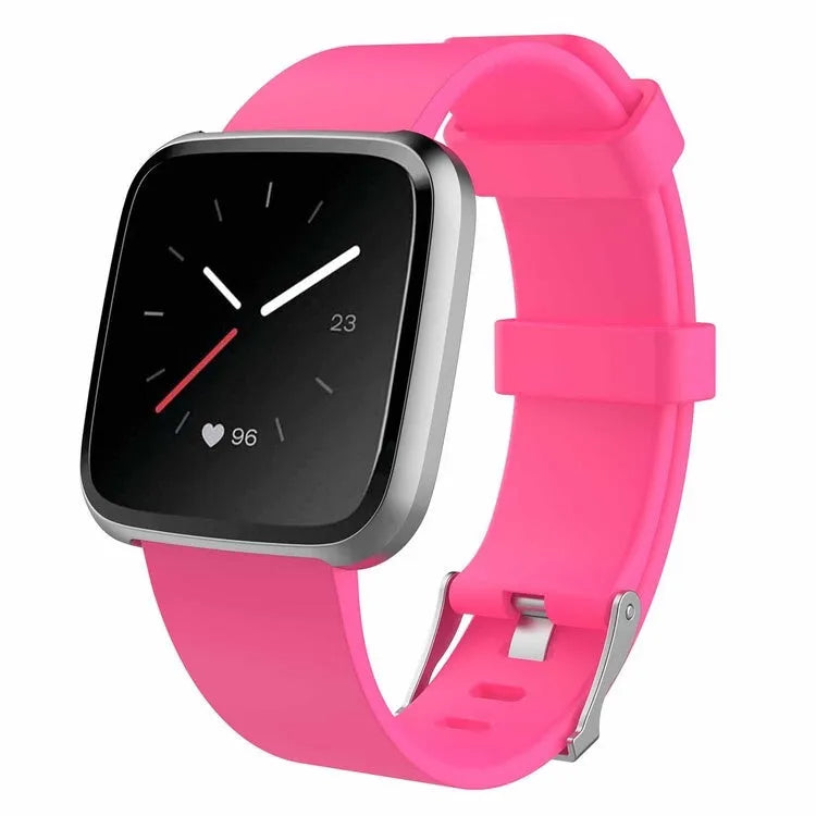 Fitbit Versa Lite replacement wrist strap in multiple colours showing large and small size options