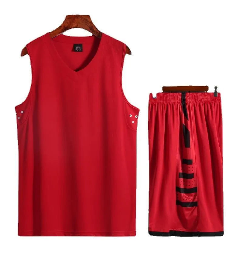 White polyester sports vest for basketball and running training