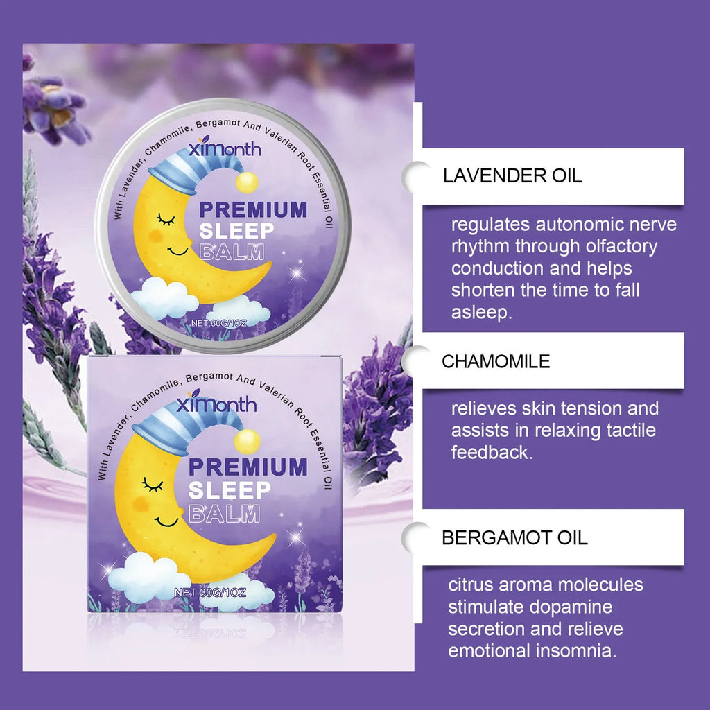 30g jar of Sleep Goodnight Cream with lavender, chamomile, bergamot and valerian.