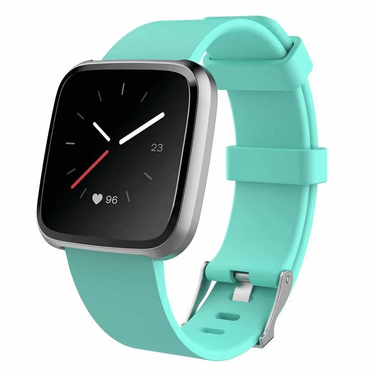 Fitbit Versa Lite replacement wrist strap in multiple colours showing large and small size options