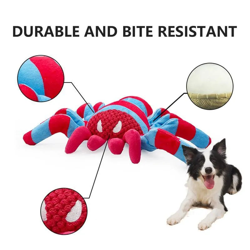 Red teddy toy dog for bite resistant chewing tooth cleaning interactive boredom relief