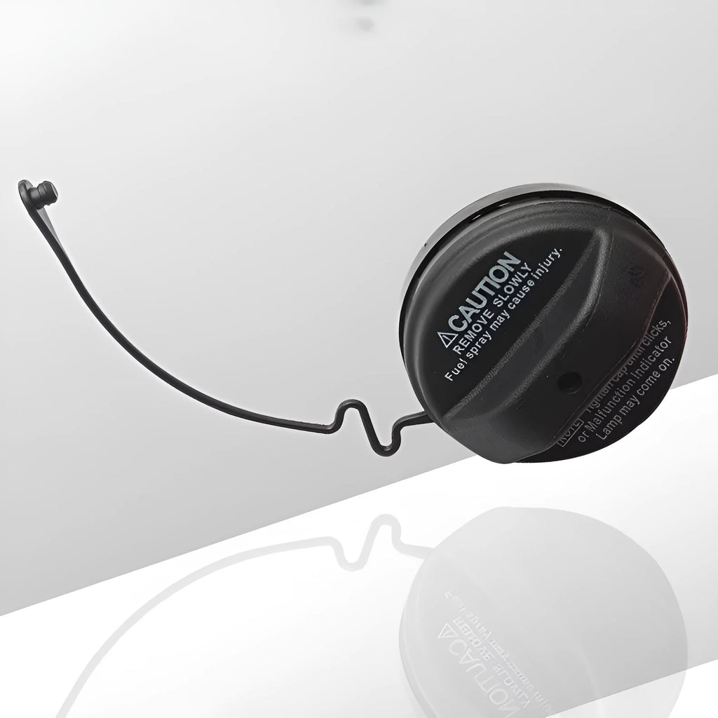 Black plastic Toyota snap-type replacement fuel tank cap