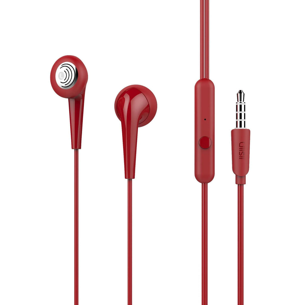 In-ear earphone with 14.2mm dynamic unit and metal sound ripples in black colour