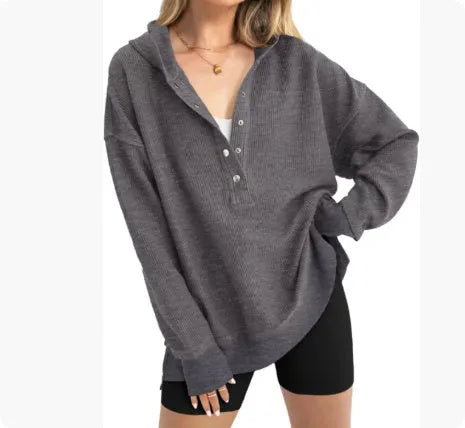 Women's loose fit raglan sleeve sweater in peacock green, peach, black, navy, gray, khaki, or apricot.
