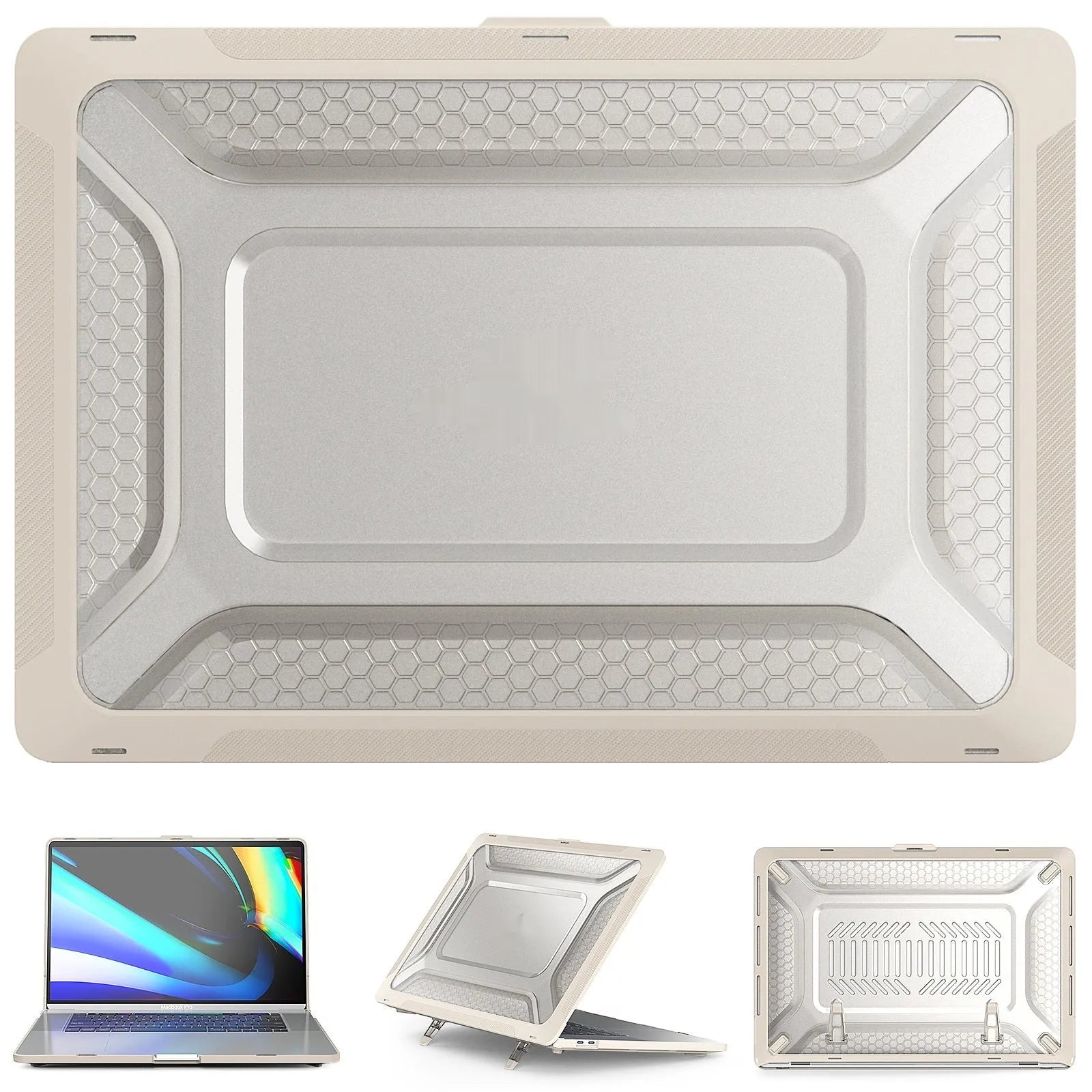 MacBook protective hard shell case in four colour options for Air and Pro laptop models
