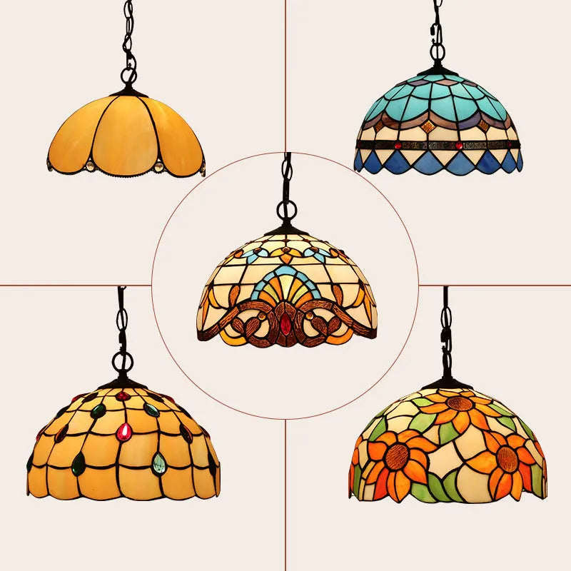 European Retro Baroque Chandelier with coloured glaze finish and abstract modelling design