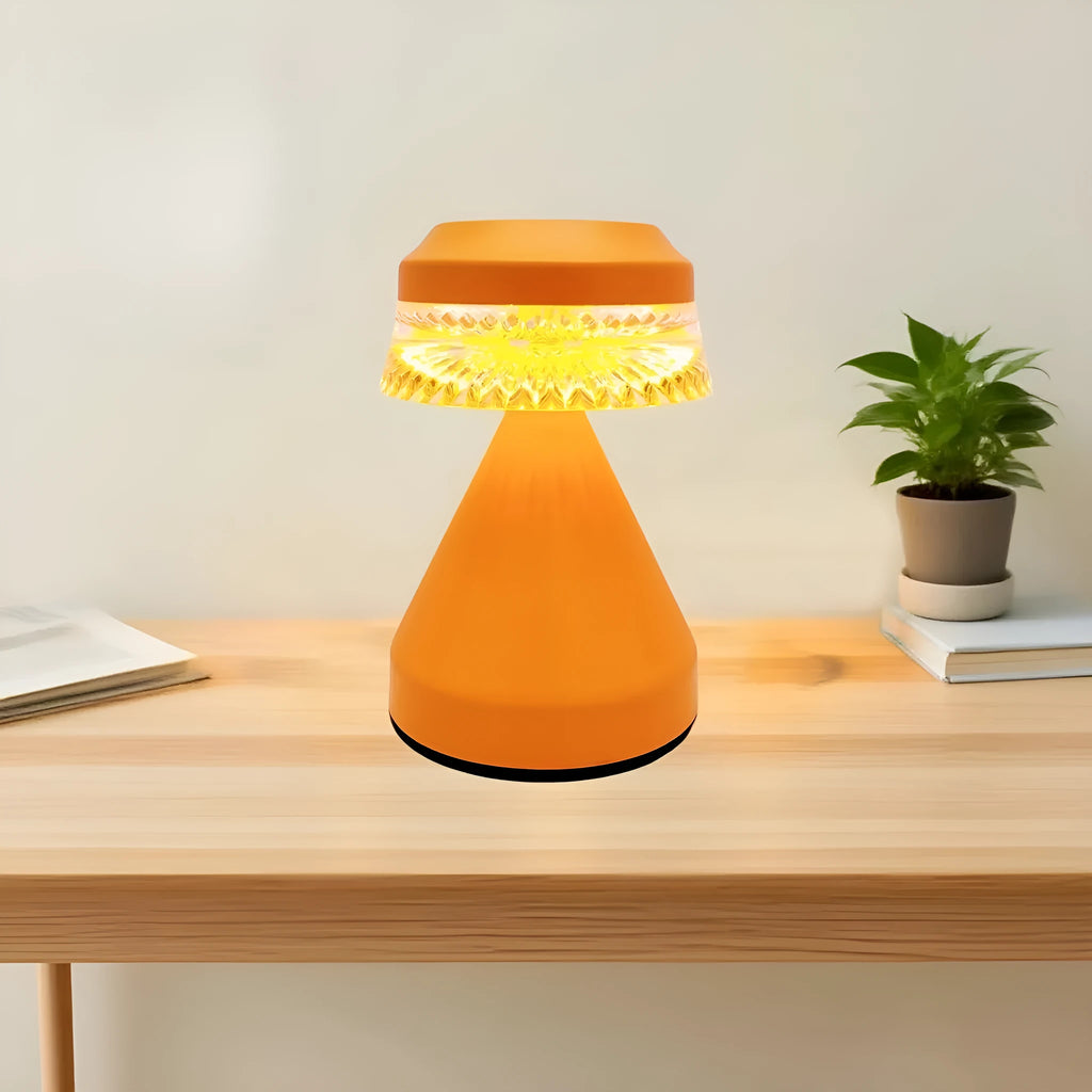 Creative LED charging night lamp in orange, coffee, or black colours with USB cable