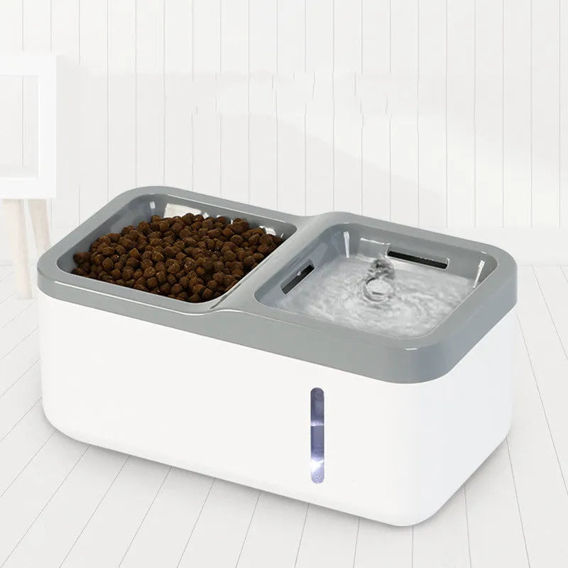 Intelligent pet cat automatic water dispenser in black, 2.8L capacity, ABS material, compact size 268x144x132mm