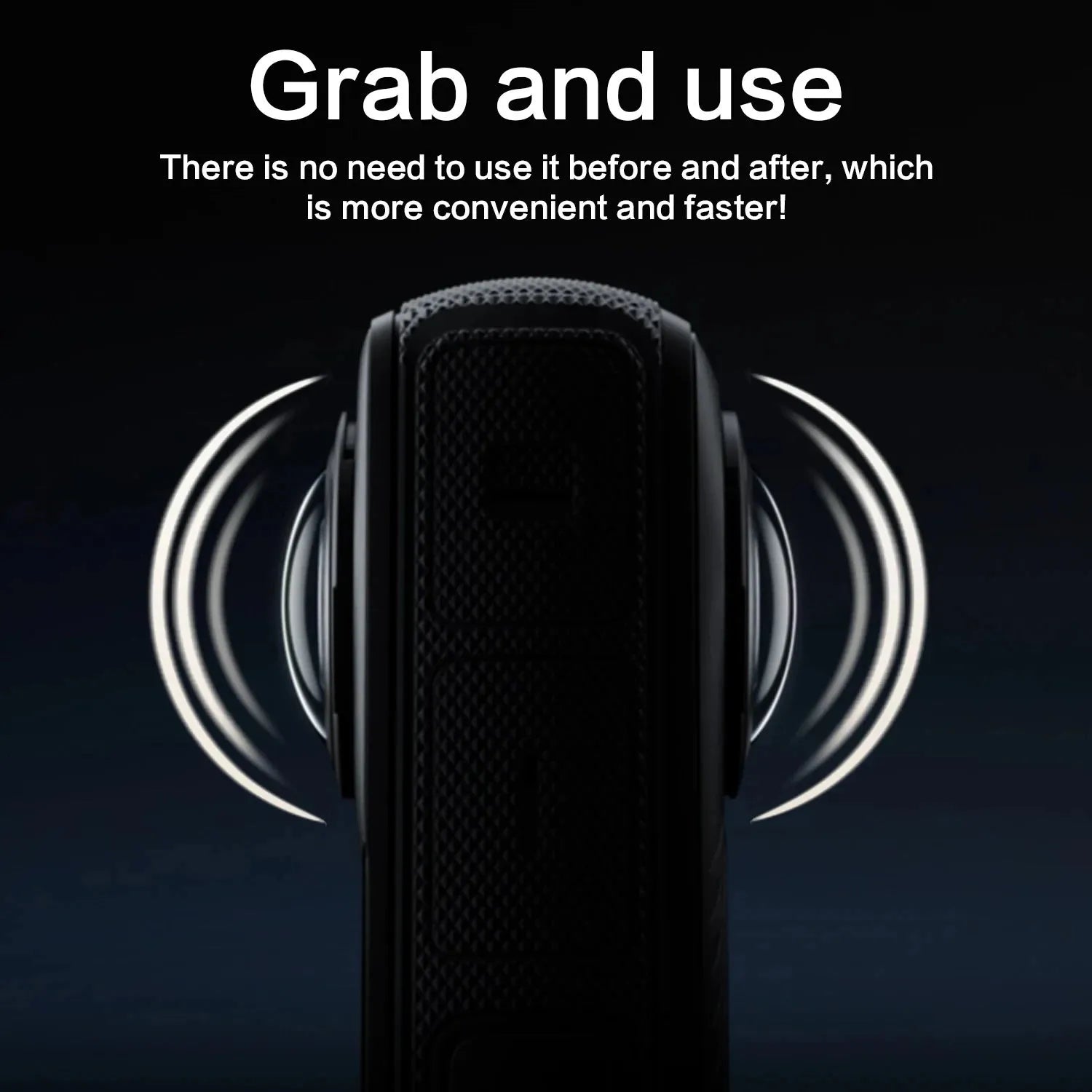 Insta360 X4 lens protective glasses rotating glass plastic two-pack accessory on camera