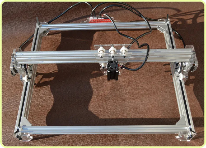 3000mW miniature laser engraving machine with 400x300mm bottom plate for desktop marking