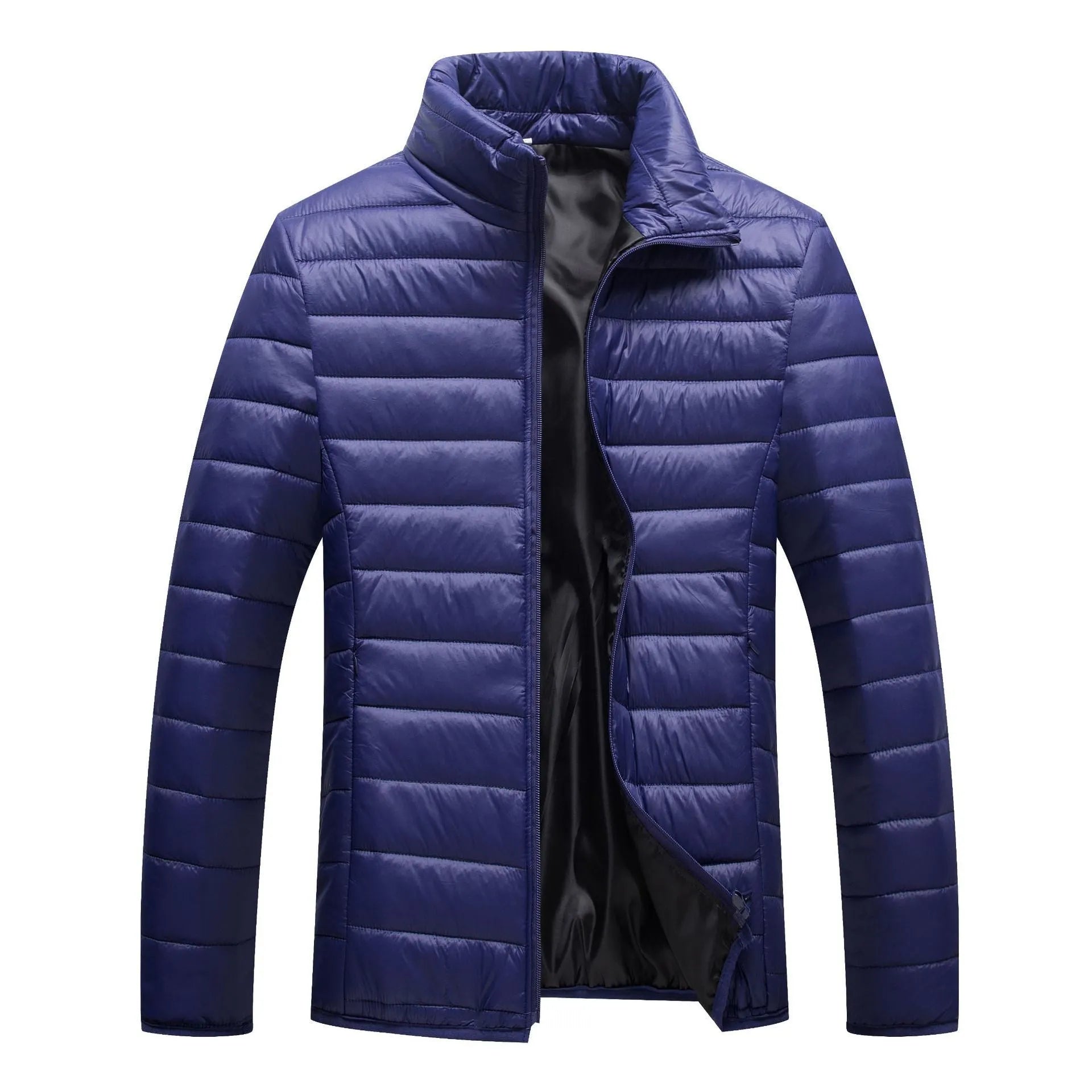Men's cotton padded hooded cardigan jacket in thickened style with cotton filler, available in multiple colours