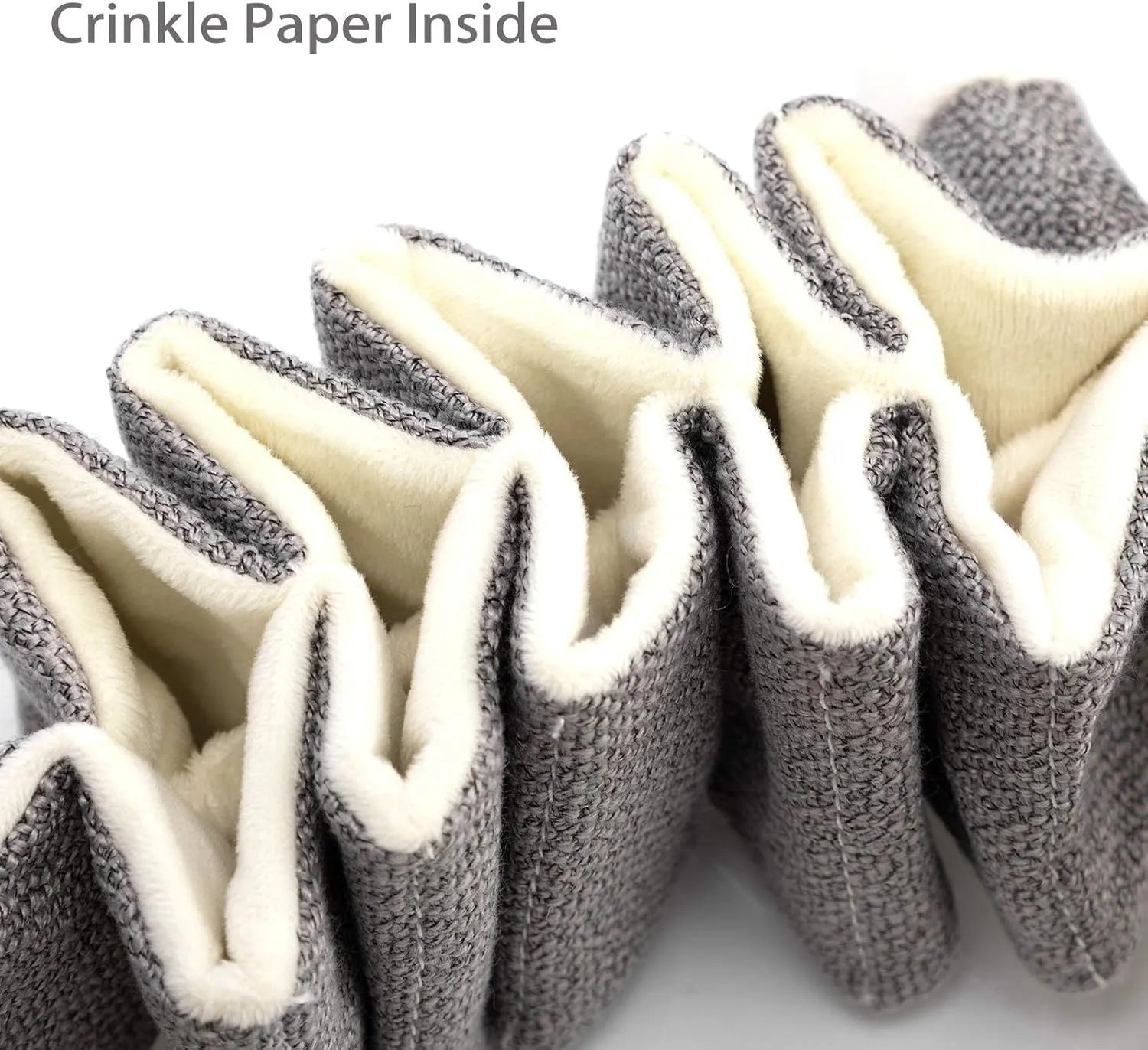 Gray koala squeaky dog toy with crinkle paper, measures 30cm long, for small medium large dogs