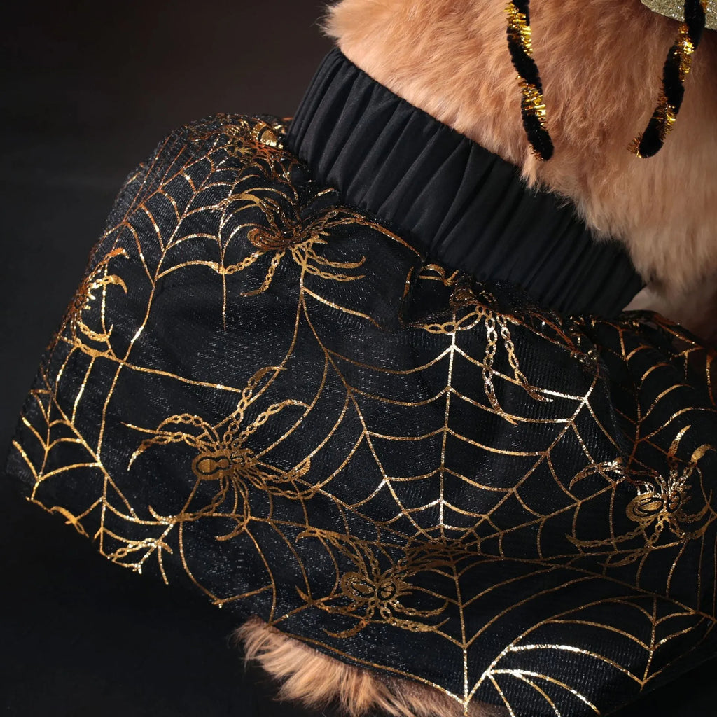 Halloween dog costume suit in polyester fabric available in sizes S, M, L, and XL