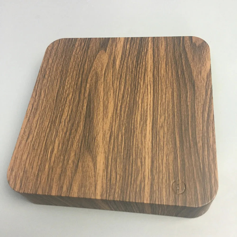 Magnetic levitation galaxy decorative light with rotating moon lamp in square walnut colour