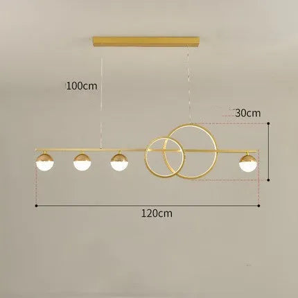 Rectangular aluminium ceiling light in Nordic style with remote control dimming, available in Black or Gold colours