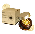 Jar of Retinol Capsule Moisturizing Cream showing cream with yellow beads, 50g size