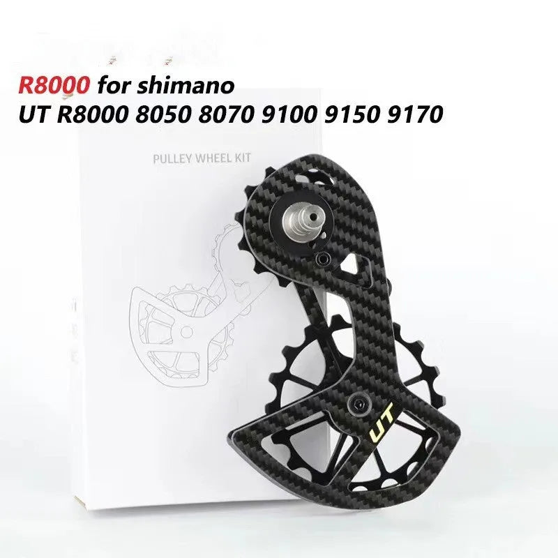 LTWOO 105 rear derailleur jockey wheels with 13T upper pulley and 18T lower pulley for Shimano R7000