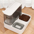 Cat automatic feeder water dispenser plastic large capacity grey blue pink