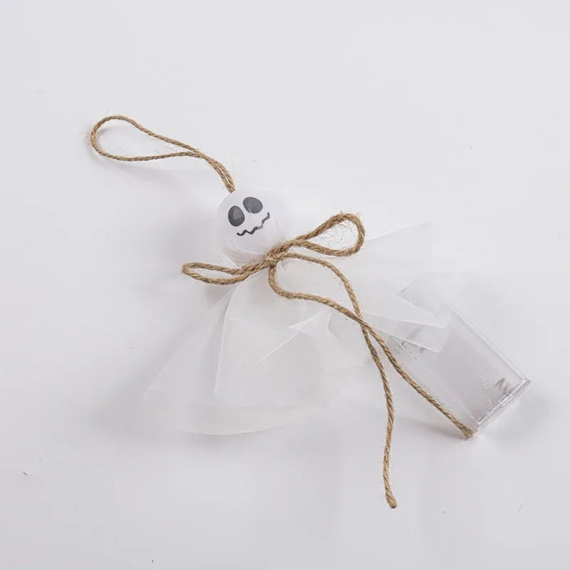 Colourful LED ghost lantern chain with battery box for Halloween decoration