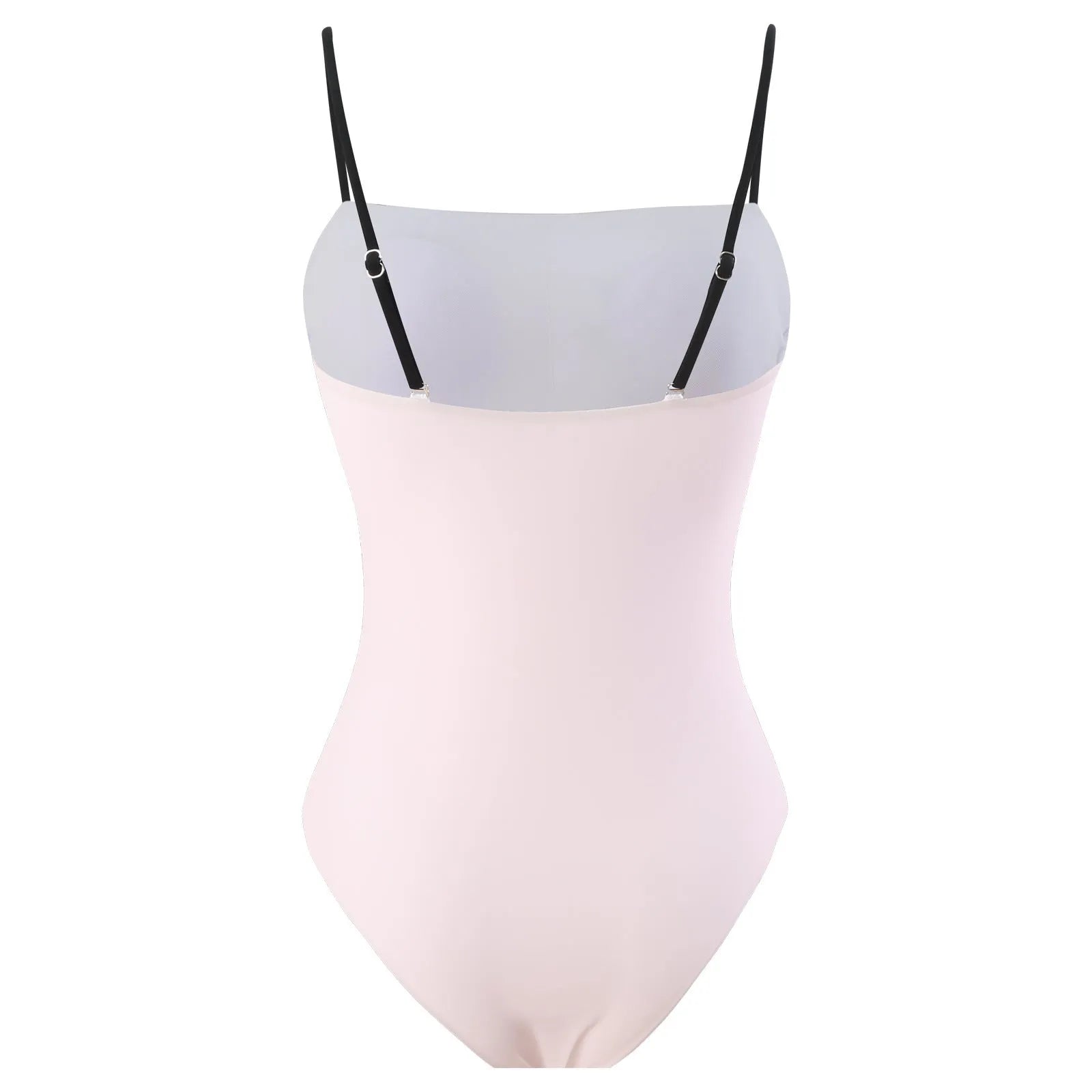 Women's patterned polyester swimsuit with attached tulle skirt in one-piece bikini design
