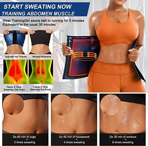 Adjustable neoprene sports waist belt for abdominal support in blue and silver colour options