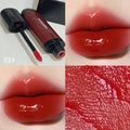 Black shiny Mirror Lip Lacquer makeup product showcasing six colour shades from the Black Citrus series.