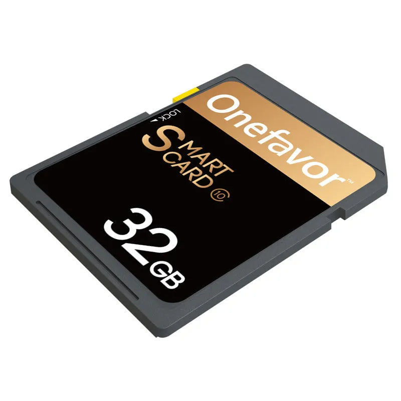 SD to PCMCIA adapter card with stainless steel housing for Mercedes-Benz vehicles, includes 32GB SD card.