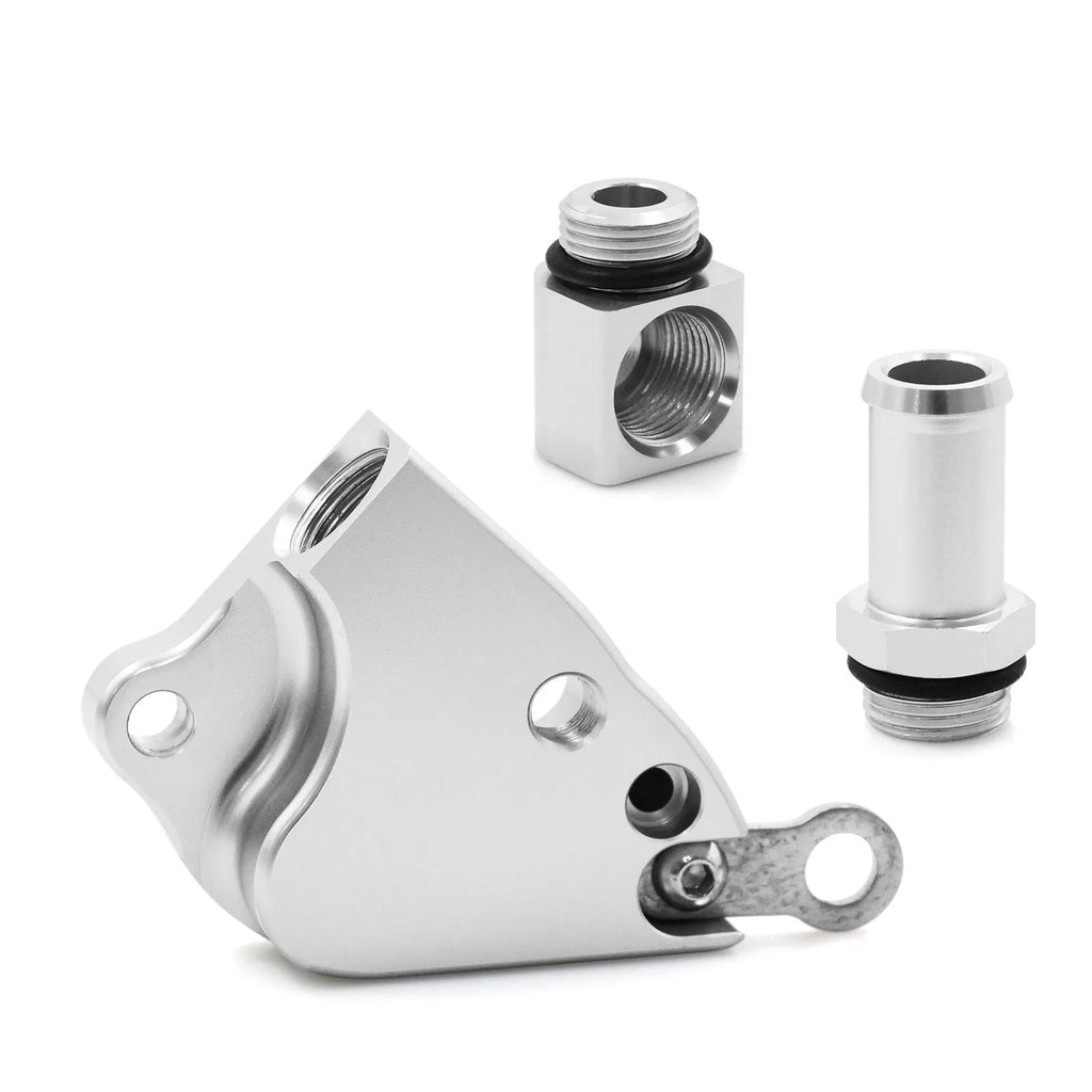 K Series aluminium alloy intake manifold coolant adapter for K20 K24 engines with installation hardware