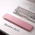 Square silica gel wrist rest mouse pad with cloth surface and integrated wrist strap
