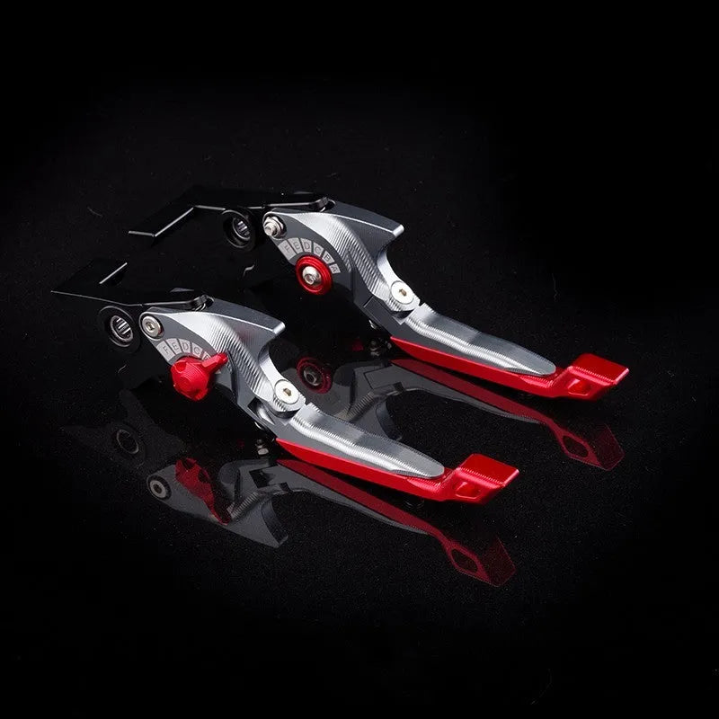 Bicycle horn handle clutch lever with adjustable length mechanism in multiple colour finishes