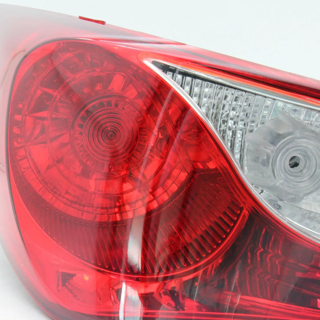 Left-hand side car taillight assembly for Hyundai Sonata 2011-2014, black and red plastic housing.