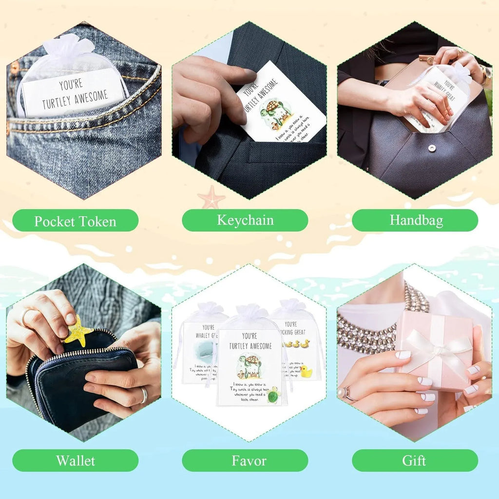Pun inspirational resin memo cards for office encouragement in multiple set sizes