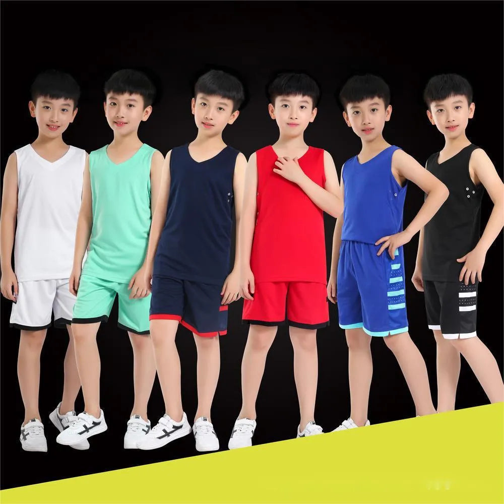 White polyester sports vest for basketball and running training