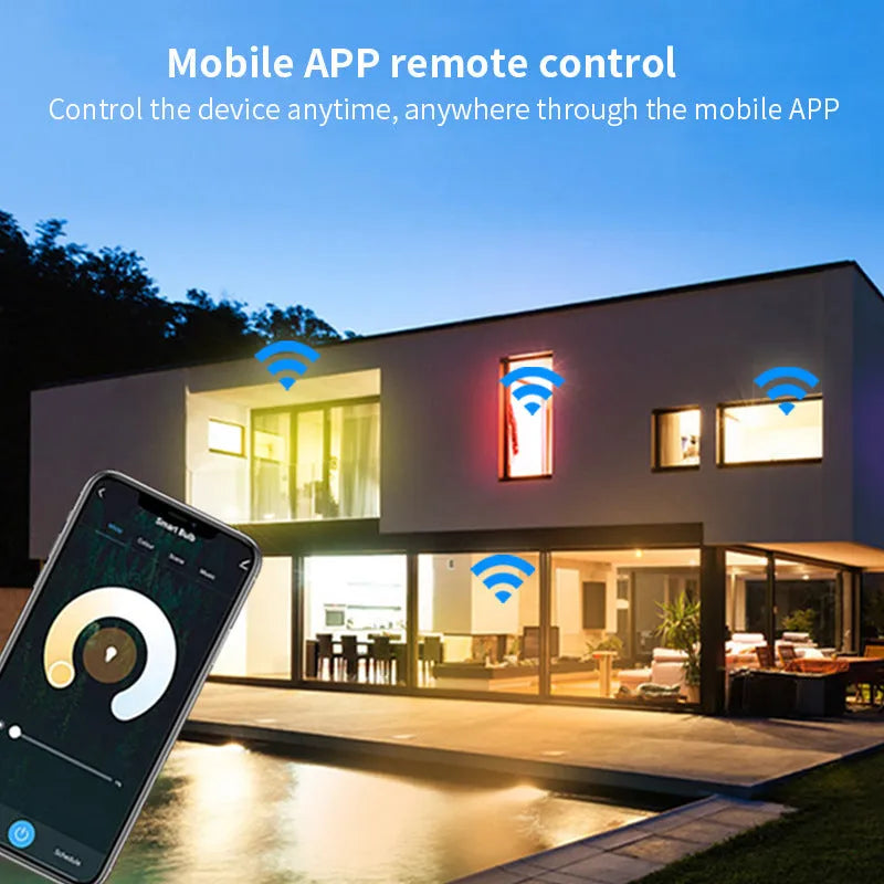 GU10 smart spotlight with RGBCCT colour mixing and WiFi connectivity for voice control