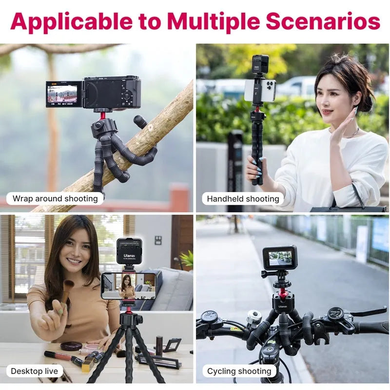 Multifunctional VLOG suite box containing a professional tripod for live streaming and photography.