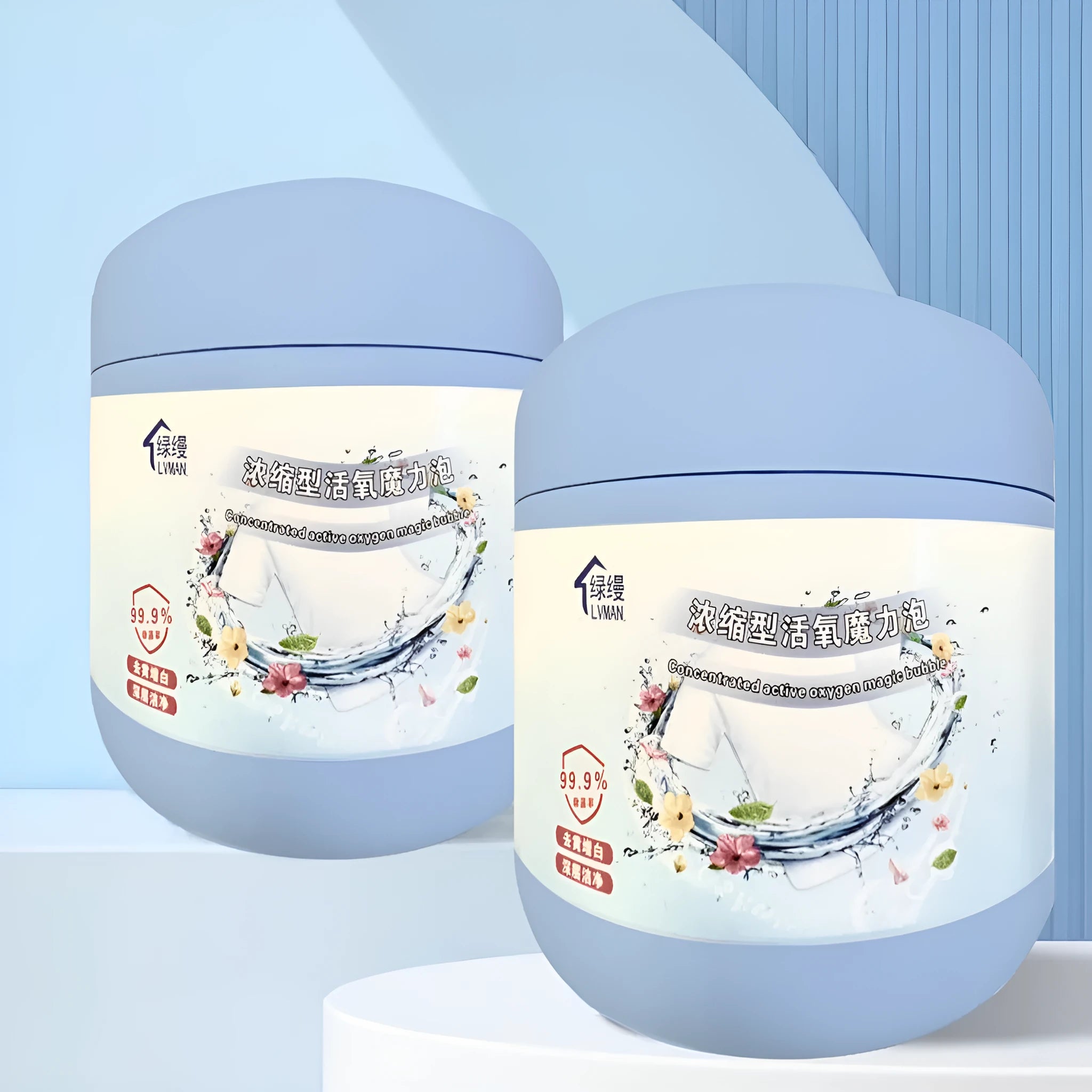 400g bottle of active oxygen bleaching powder with salt fizzer formula for laundry stain removal