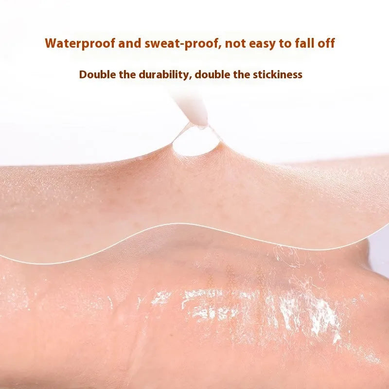 Double eyelid stickers showing invisible lace design in three shapes: Crescent S, Crescent M and Olive M
