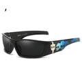 Bandit style hip hop polarized sunglasses model G613, PC lenses, box frame, available in multiple colours