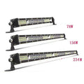 Ultra-thin white aluminum LED strip light for vehicle roof installation measuring 820mm long
