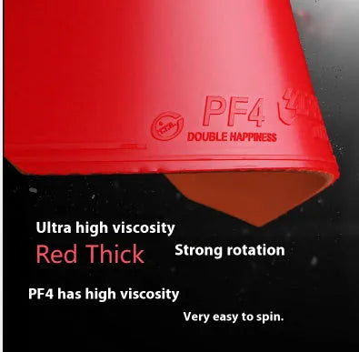 Fast Attack Sticky Classic-50 table tennis racket with red or black PF4-50 anti-rubber.