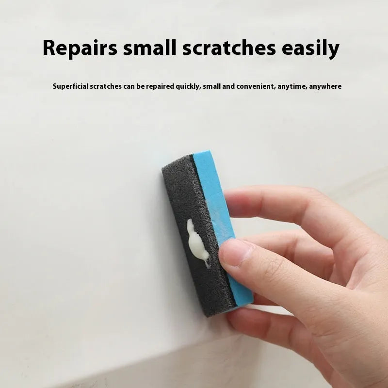Car repair wax kit with A and B wax compounds and frosted sponge mop for paint scratch removal