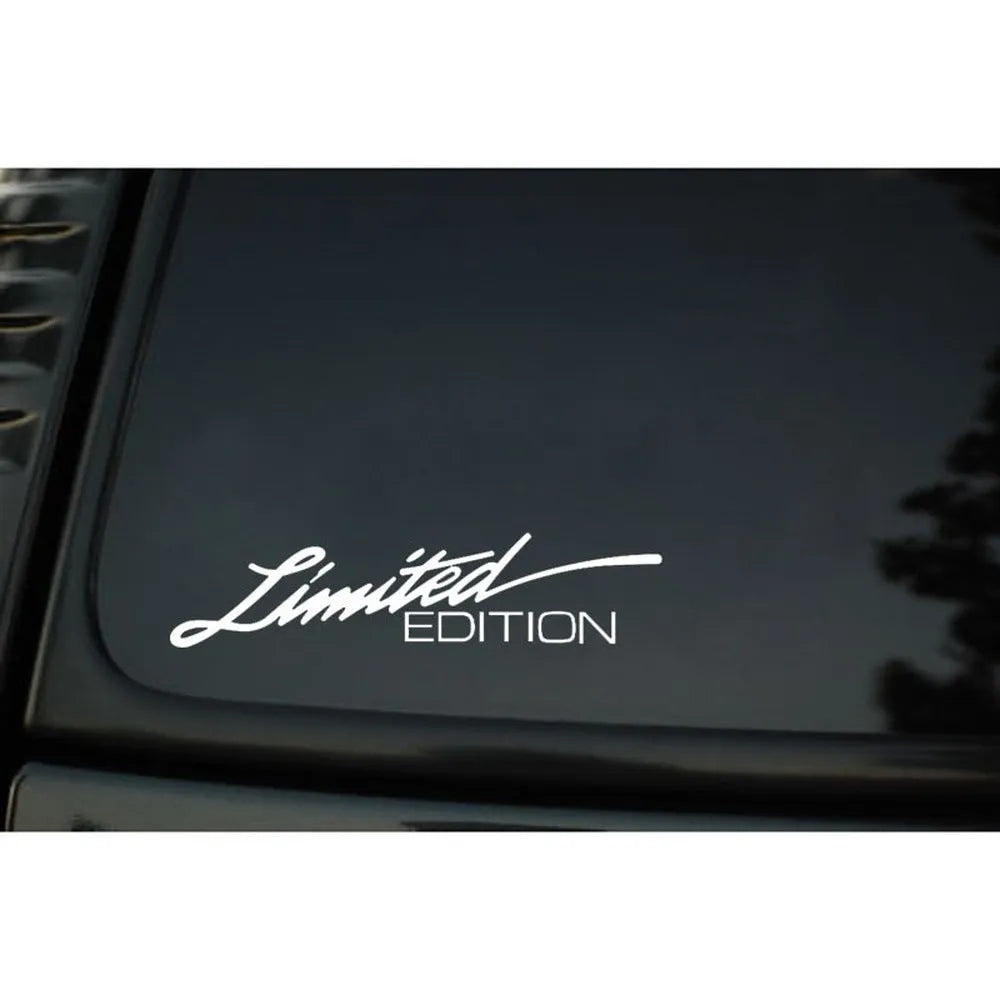Plastic reflective bumper sticker measuring 16cm by 3.8cm in British style