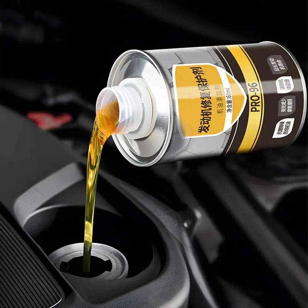 60ml engine oil anti-wear additive bottle with white cap for automotive engines